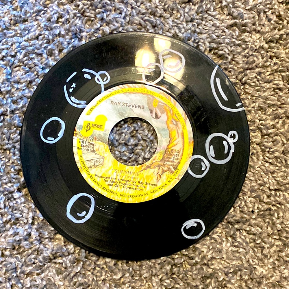 Painted cd disk